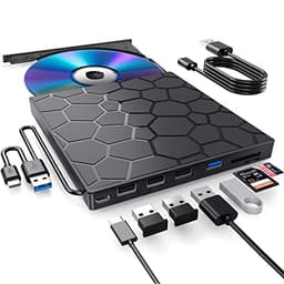 BPAKDU 8-in-1 External CD Drive