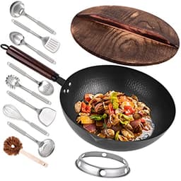 Leidawn 12.8-inch Carbon Steel Wok