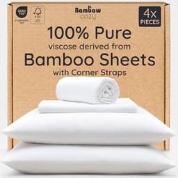 Bambaw Queen Sheet Set White
