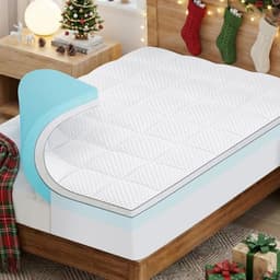 Olanly Dual-Layer King Memory Foam Mattress Topper