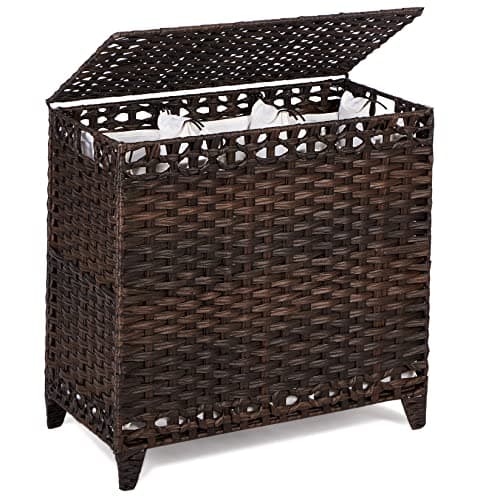 Hermina Laundry Hamper Brown