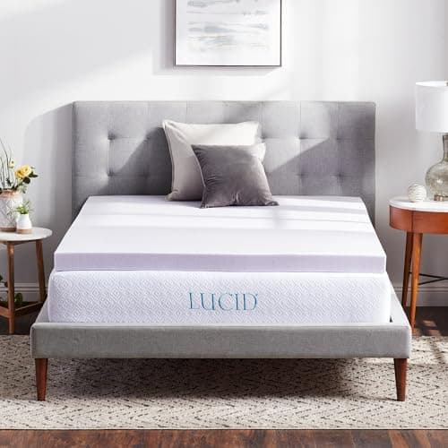 Lucid Lavender 3-Inch Queen Mattress Topper