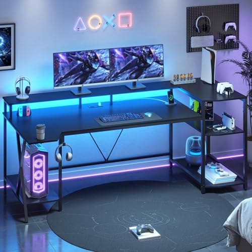 Sedeta Gaming Desk 70.8-inch Black