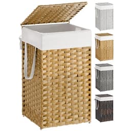 Songmics Laundry Hamper with Lid Yellow