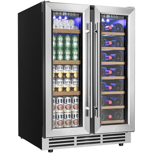 Euhomy 24-inch Dual Zone Wine Refrigerator