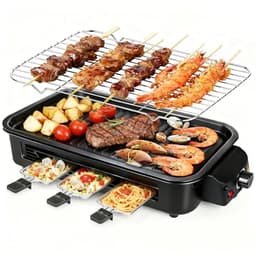 Yohawjan 2-in-1 Indoor Grill Black