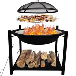 SereneLife 26-Inch Outdoor Wood Fire Pit