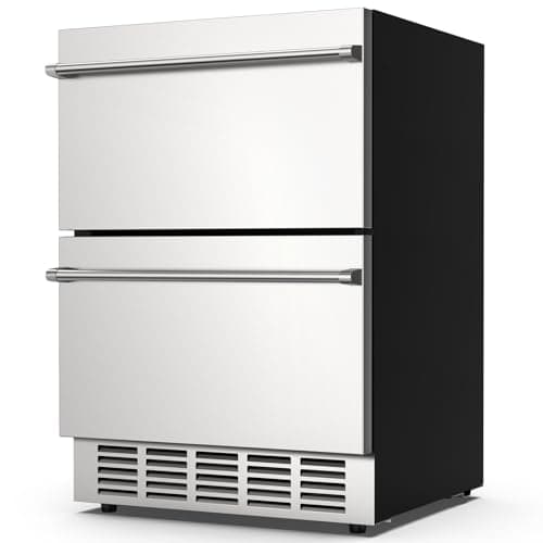Mojgar Double Drawer Fridge 24-inch
