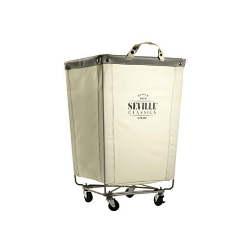 Seville Classics Rolling Laundry Hamper