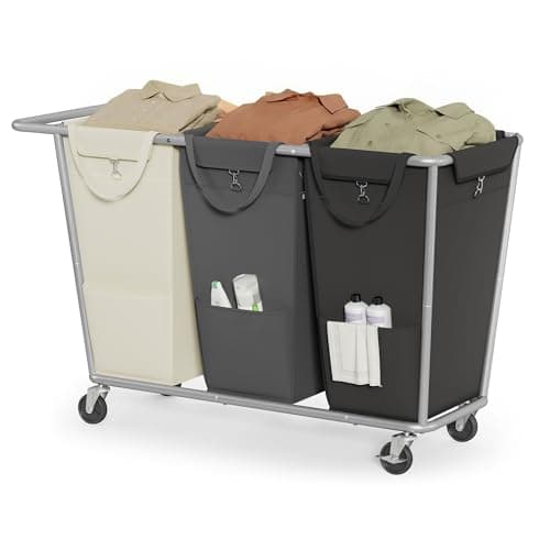 Songmics 3-Section Laundry Sorter