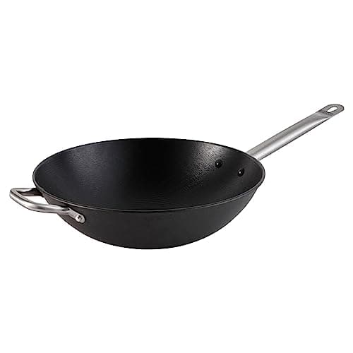 Imusa Light Cast Iron Wok Black