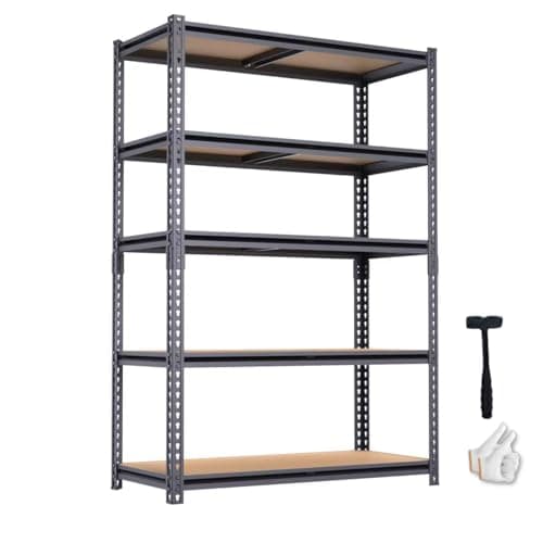 Zeukmxoo 5 Tier Metal Shelving Unit