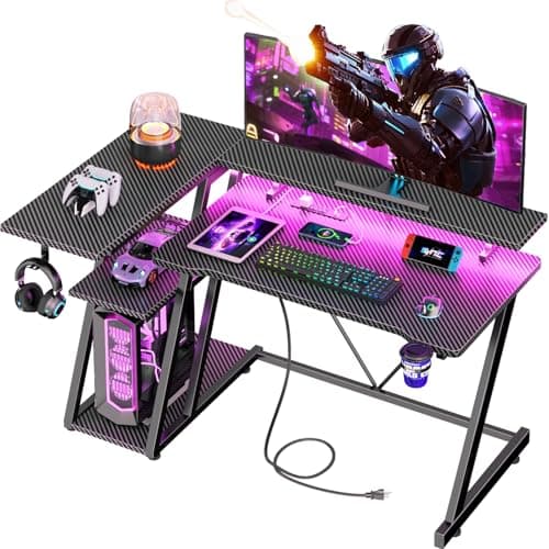 Korfile Gaming Desk 40-inch Black