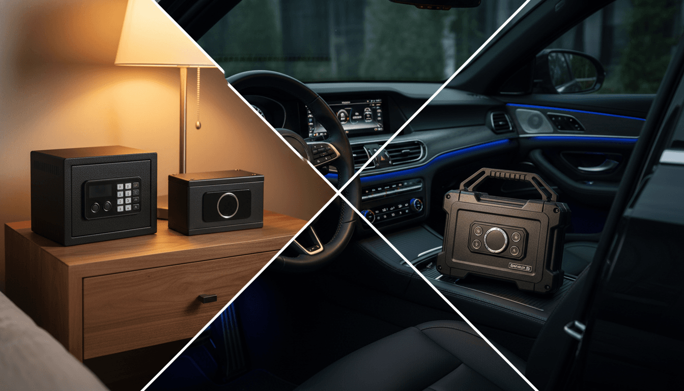 Best Portable Gun Safes for Nightstand or Car