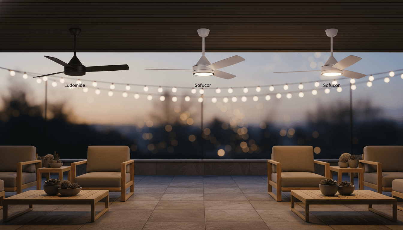 Best Outdoor/Patio Damp‑Rated Smart Ceiling Fans