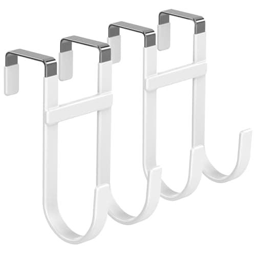FYY Over The Door Hooks White