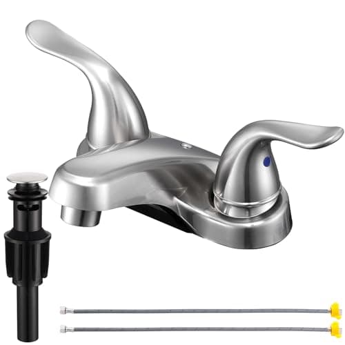 Kpwater Brushed Nickel Bathroom Faucet