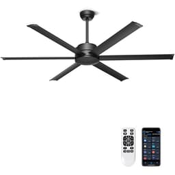 Ohniyou 60-inch Ceiling Fan Black