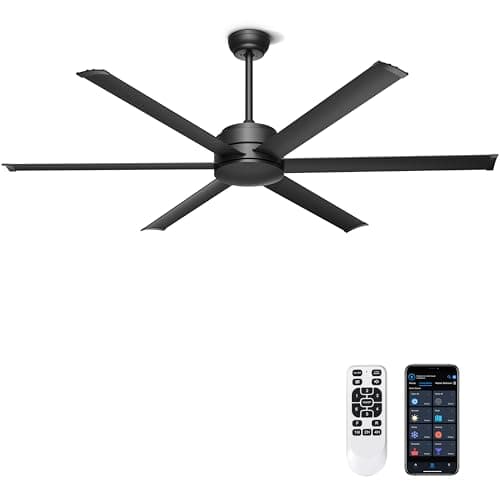 Ohniyou 60-inch Ceiling Fan Black