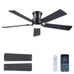 Jsaitee Low Profile Ceiling Fan Black