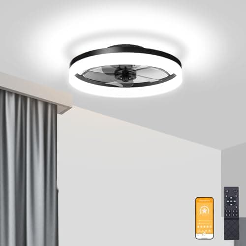 Volisun Low Profile Ceiling Fan Black