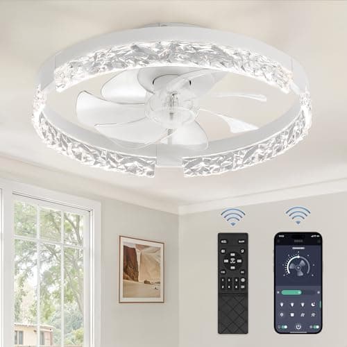 Zmishibo 18-inch Ceiling Fan White