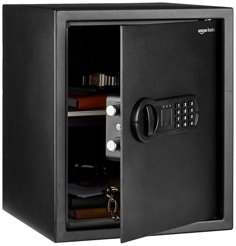 Amazon Basics 1.52 Cu Ft Safe Black