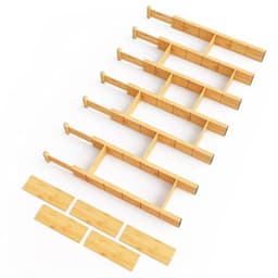 SpaceAid Bamboo Drawer Dividers