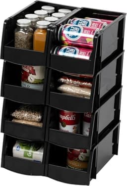 IRIS USA Storage Bins Black