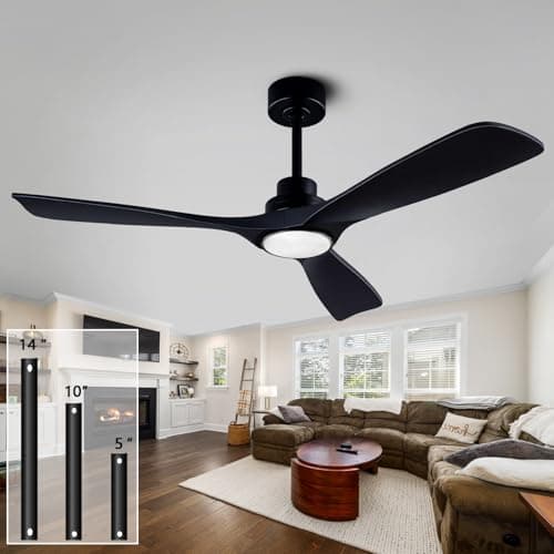 Qutwob 52-inch Ceiling Fan Black
