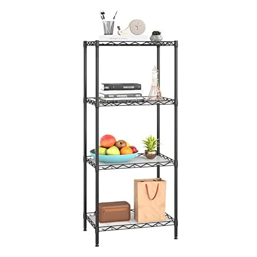 BestOffice 4-Shelf Shelving Black