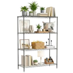 BestOffice 4-Tier Shelving Black