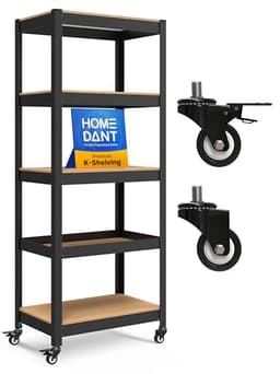 Homedant 5-Tier Rolling Cart Shelf