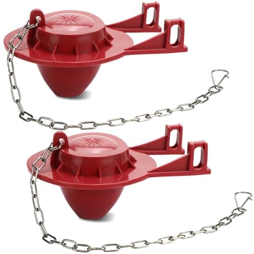 Lydia's Deal 2-inch Toilet Flapper Red