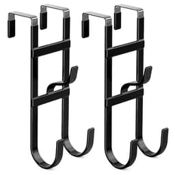 FYY Over The Door Hooks Black