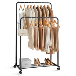 Songmics Double Rod Clothes Rack