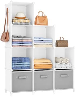 Homidec 9-Cube Storage Organizer White