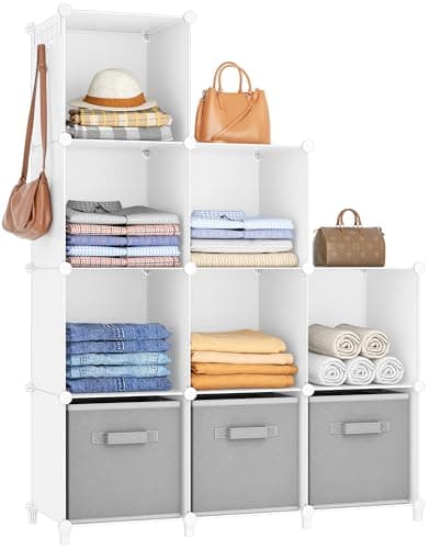 Homidec 9-Cube Storage Organizer White