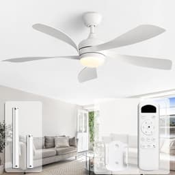 Sofucor 52-inch Ceiling Fan White
