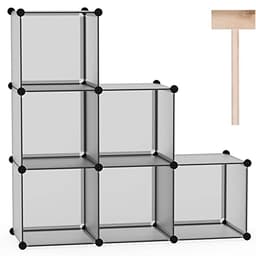 C&AHOME Cube Storage Organizer Gray
