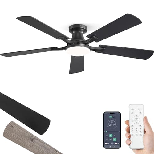 Zmishibo 52-inch Ceiling Fan Black