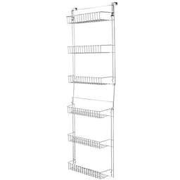 Lavish Home Over-Door Basket Rack