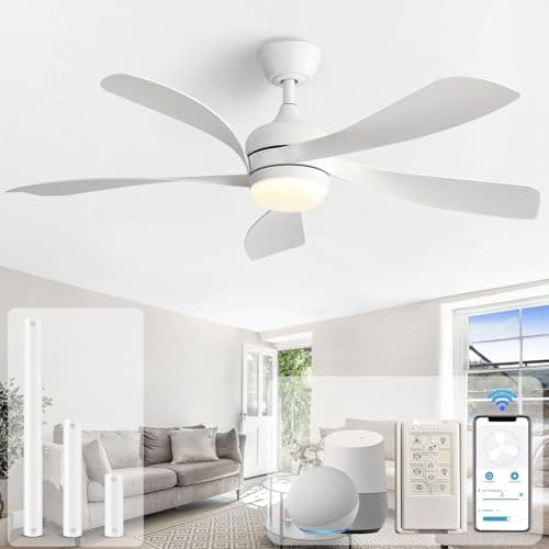 Sofucor 52-inch Ceiling Fan White