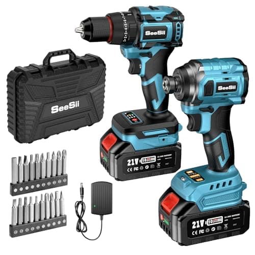 Seesii Cordless Drill and Impact Driver