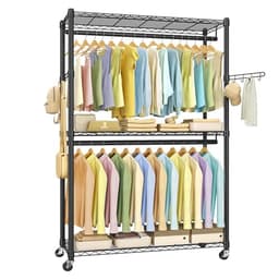 Songmics Heavy-Duty Rolling Clothes Rack