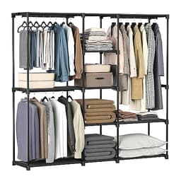 Songmics Portable Closet Black