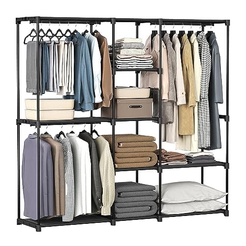 Songmics Portable Closet Black