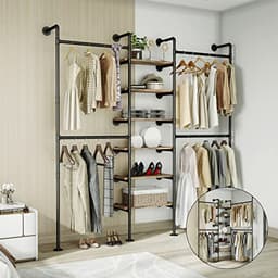 HKaikzo Industrial Pipe Clothes Rack