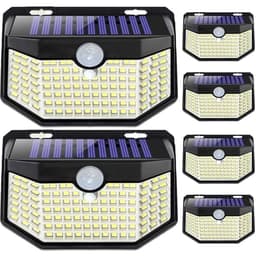HMCITY Solar Wall Lights Black