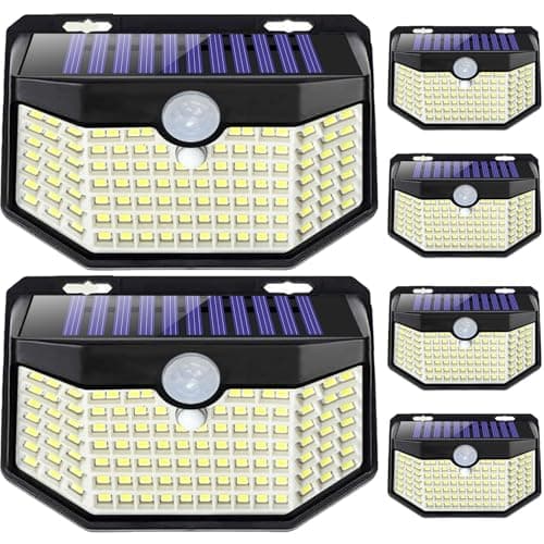 HMCITY Solar Wall Lights Black